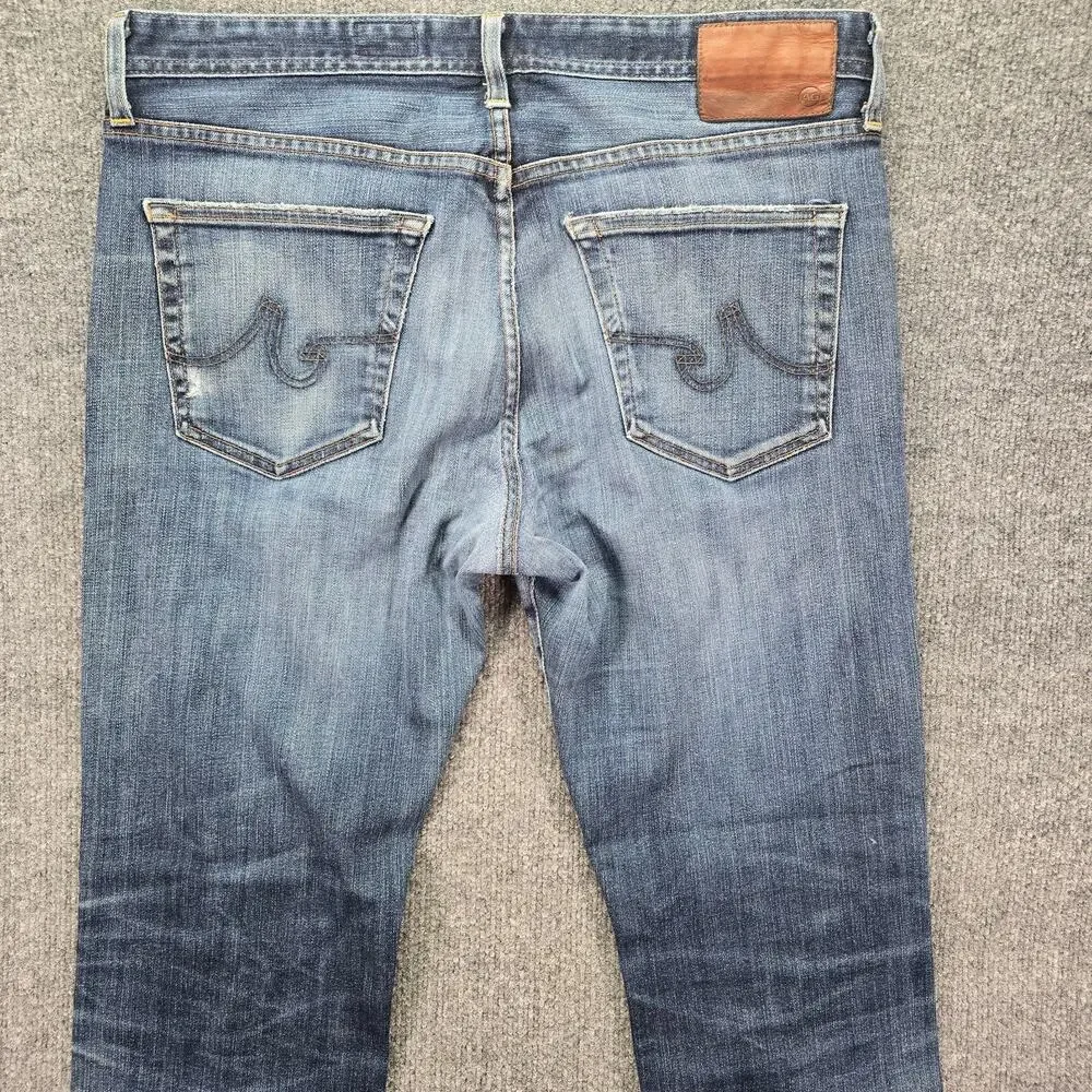 AG Adriano Goldschmied The Graduate Jeans Mens 34x34 (34x31) Blue Tailored Leg